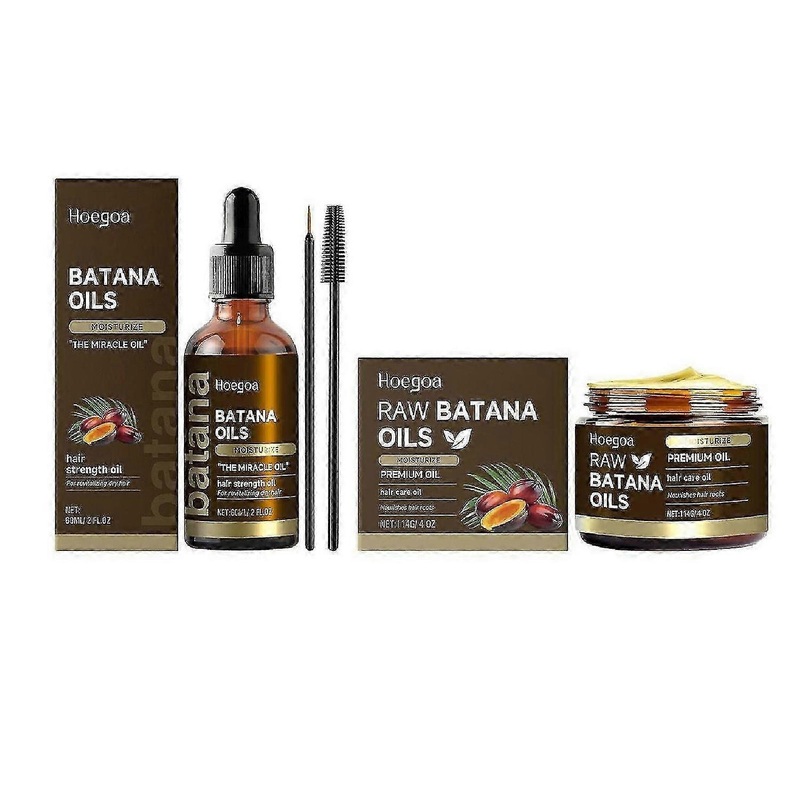 Batana Oil for Hair Growth Set – Raw Batana Oil Essence Oil + Batana Oil Hair Mask, Organic Batana Oil from Honduras for Scalp Care – Deep Nourishes