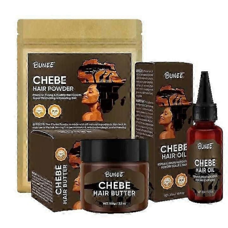 Chebe Powder Hair Treatment Mask Shampoo Conditioner for Dry Damaged Loss-hair Men&Women