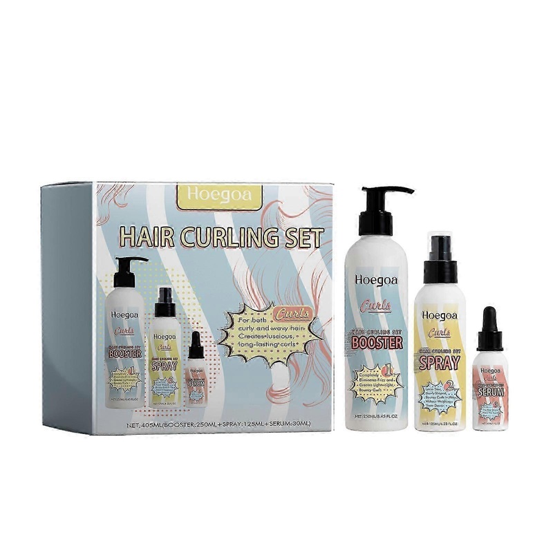 Hoegoa fluffy curly hair care set Nourishing Curls, Curly Styling, Moisturizing, No-Wash Hair Care
