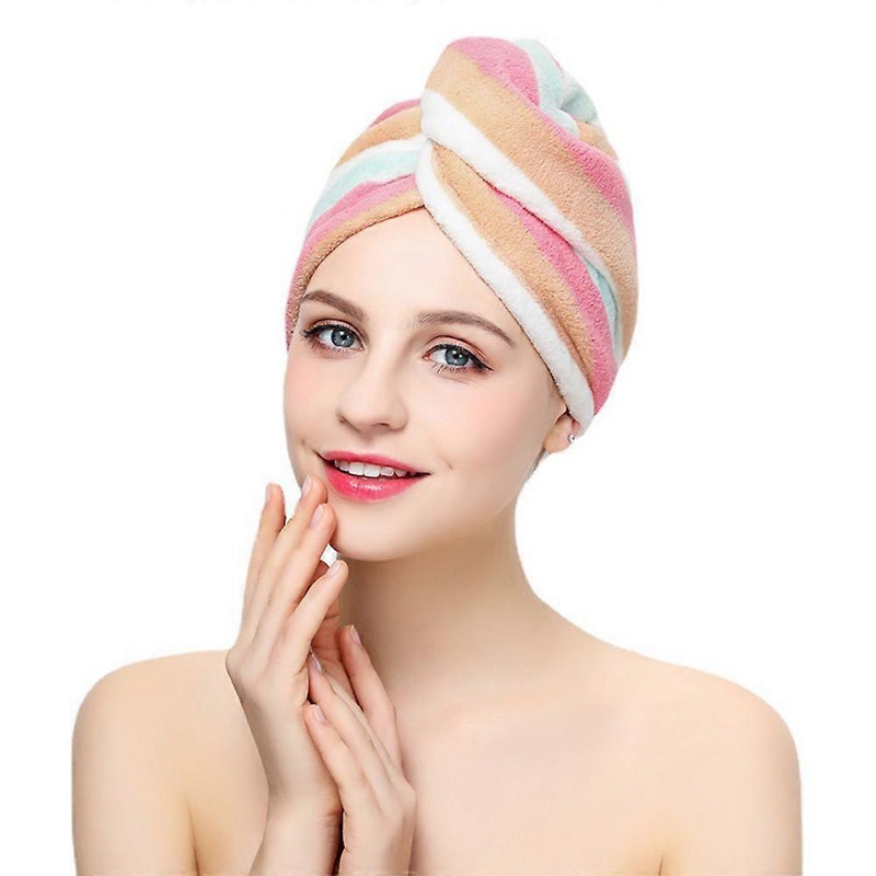 Microfiber Hair Towel 2Pack,  Hair Towel Wrap-  Absorbent Soft Microfiber Towel for Hair, Set of 2