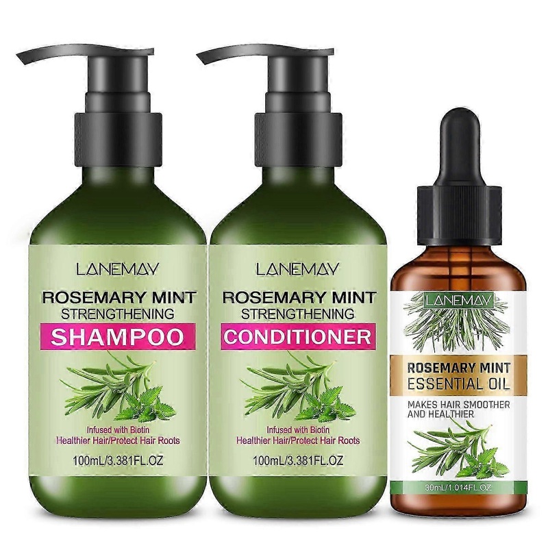 Rosemary Mint Hair Growth Set with Strengthening Serum for Dry, Damaged Hair and Scalp Care in the UK