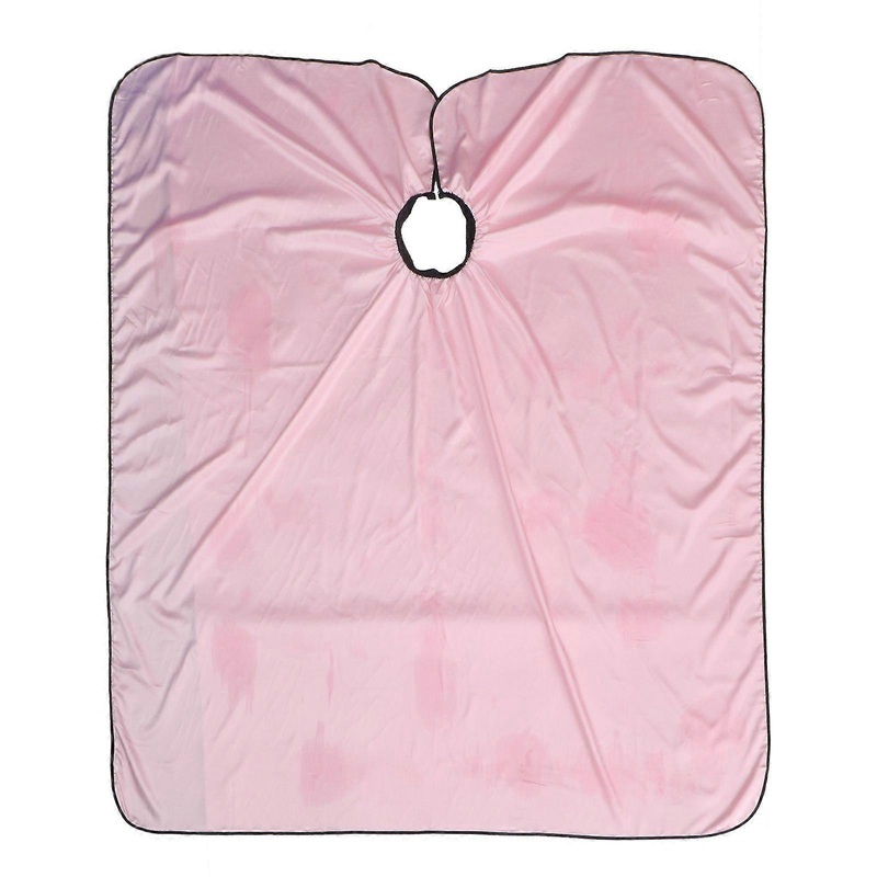 1PC Cutclothes Special Hair Cutting Apron Large Size Hairdressing Cape Waterproof Haircut Cape for Barber Shop Salon Use(Pink)