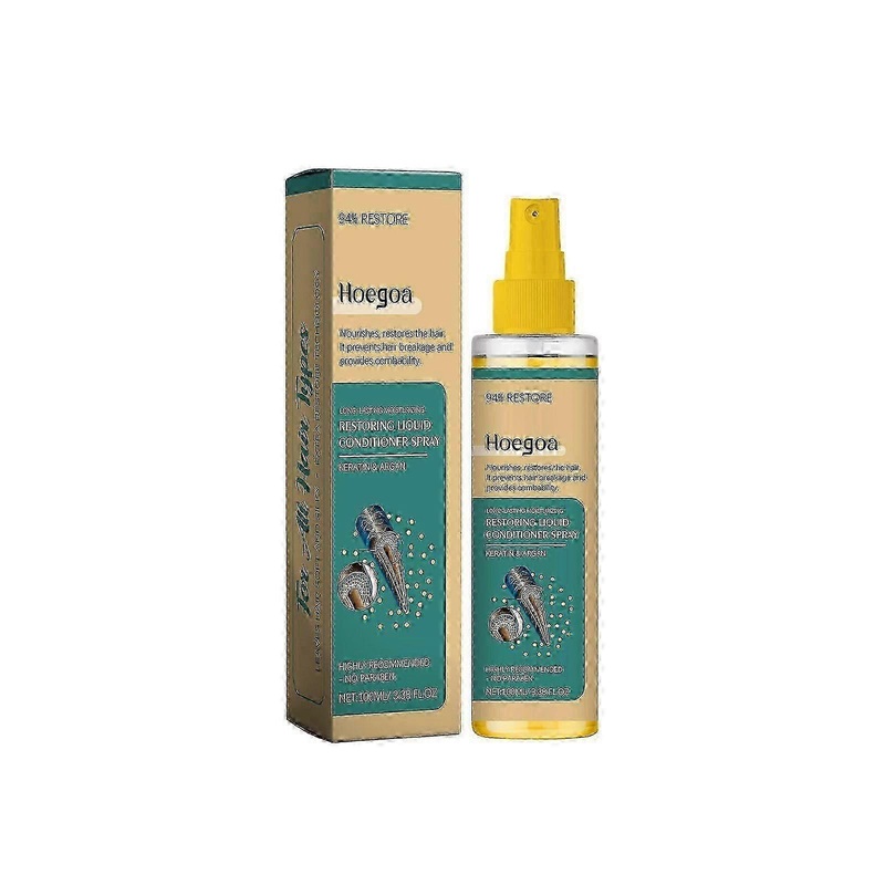 2025 Hoegoa Moroccan Nuts Wash-Free Hair Care Spray Moisturizing And Nourishing Hair Gloss