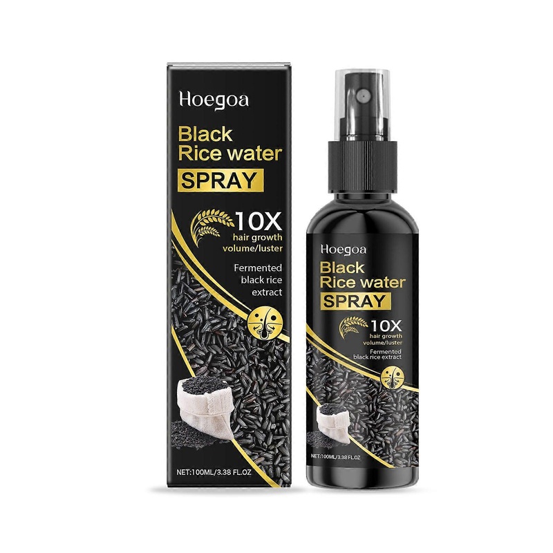 2025 Latest Model  Black Rice Hair Care Spray Soft, Fragrant, Strong Hair, Fluffy And Nour