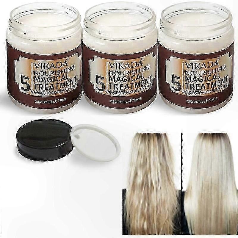 3-Pack Nourishing Hair Mask for Softness – Fast 5-Second Treatment Application