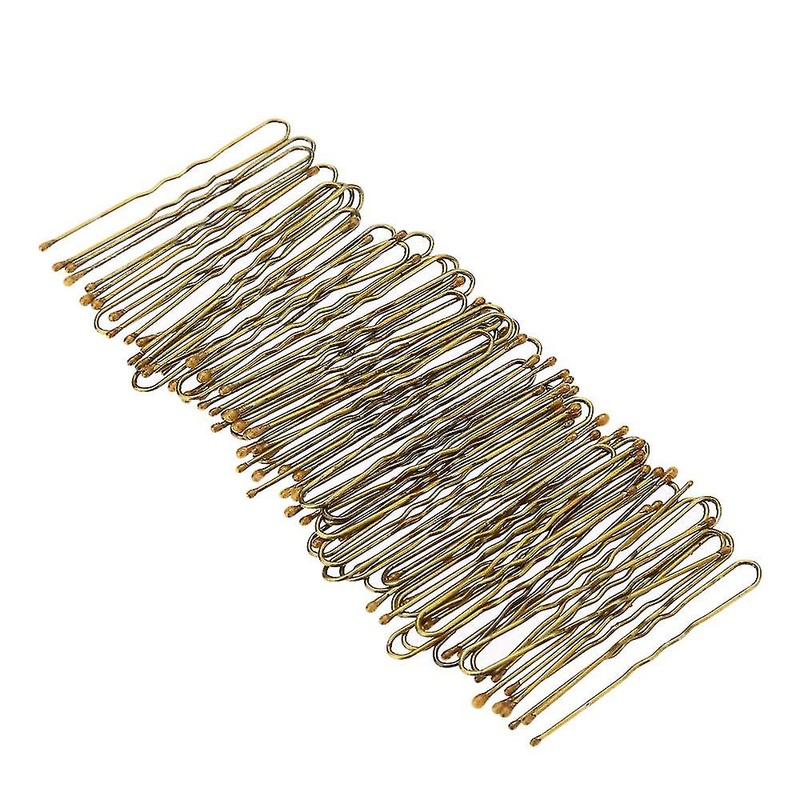 300pcs Golden Bobby Pins Thin U Shape Hairpins Women Hair Clips