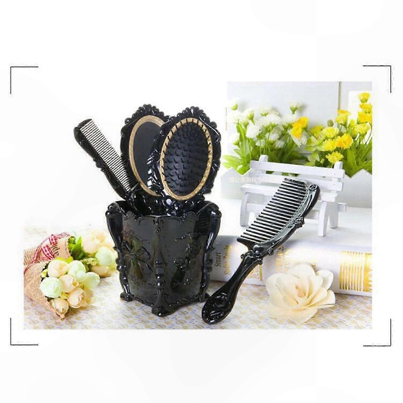 5-Piece Travel Hair Care Kit with Mirror, Comb, and Detangling Brush for On-the-Go Styling