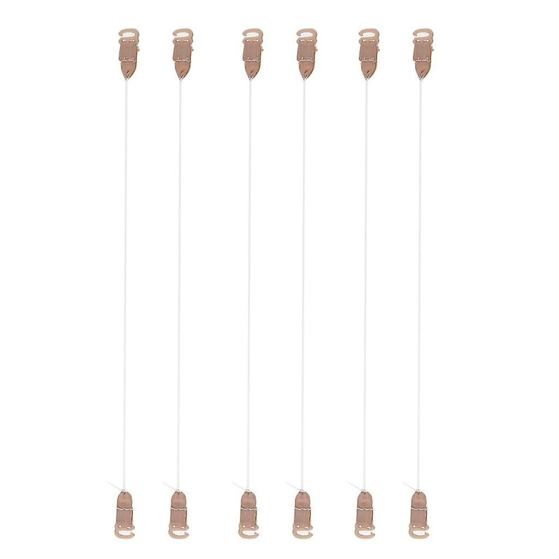6X Elastic Fish Line Nylon Wire w/ Hook for Wigs Hair Extensions Hairpieces XXS