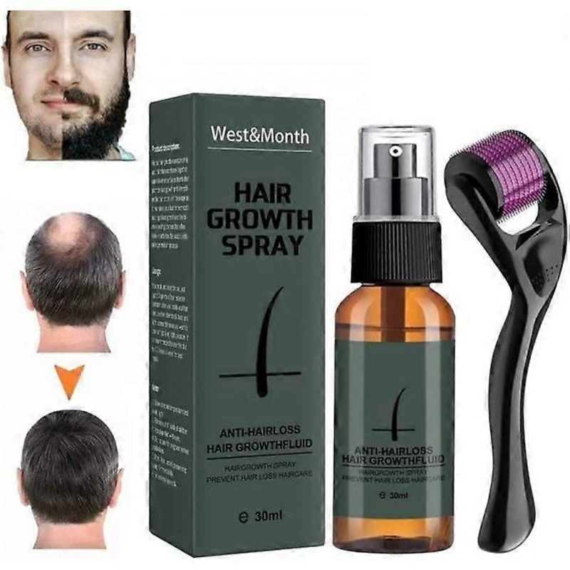 Beard Hair Regrowth Kit for Men, Hair Growth Beard Growth Activator Serum, Roller for – CONDITIONER