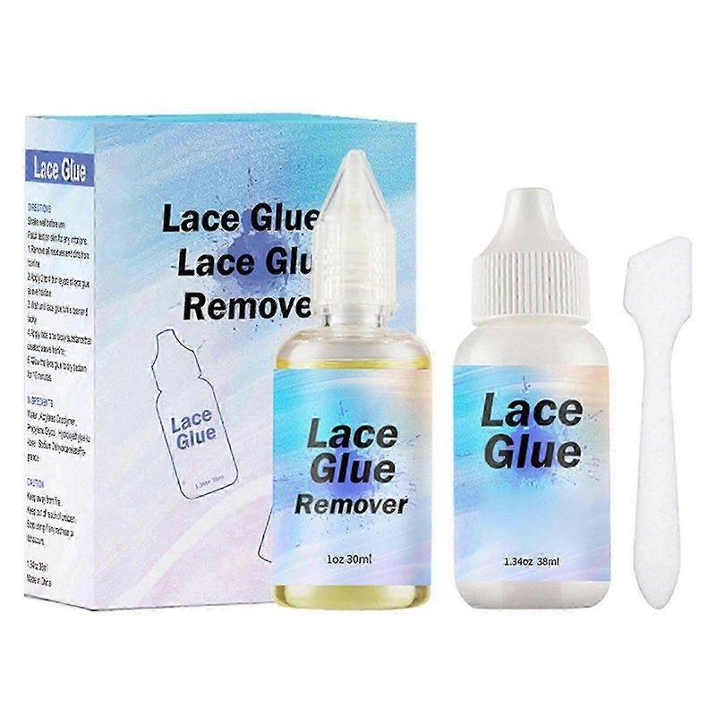 Strong Hold Lace Glue for Front Wigs with Adhesive and Remover for Secure Hair Replacement
