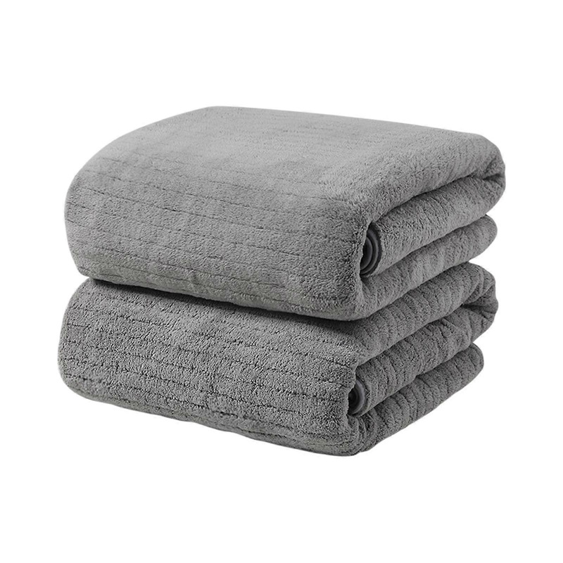 Ycandiee 2Pack Microfiber Hair Drying Towels – Waffle Long Hair Wraps, Fast Absorbent Terry Cloth Turbans for Women, Anti-Frizz Curly Hair Drying