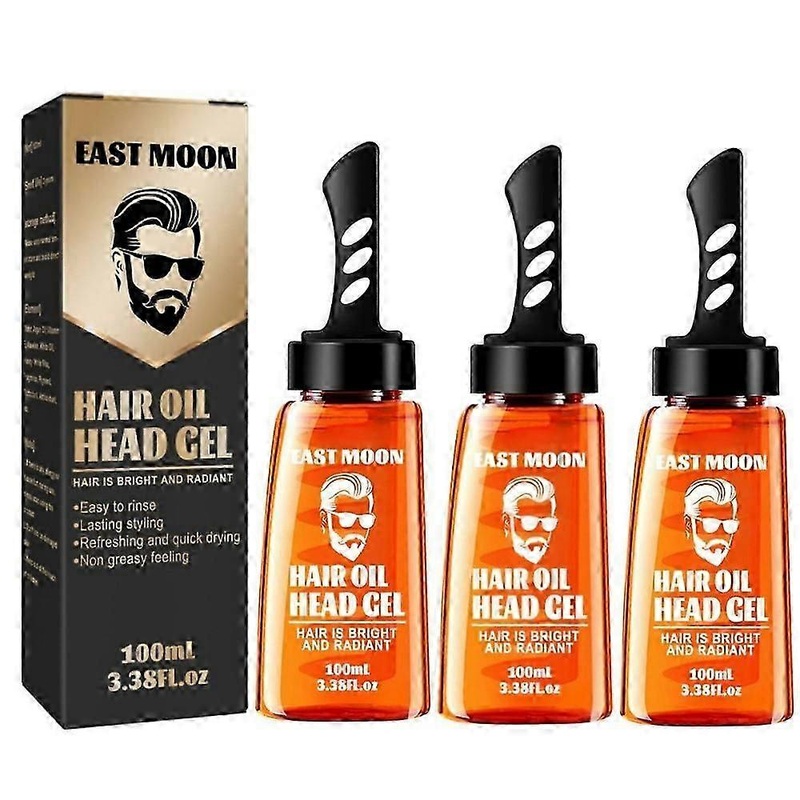 1-3x 2-in-1 Wax Gel With Comb Long-lasting Fluffy Men Styling Gel Tool
