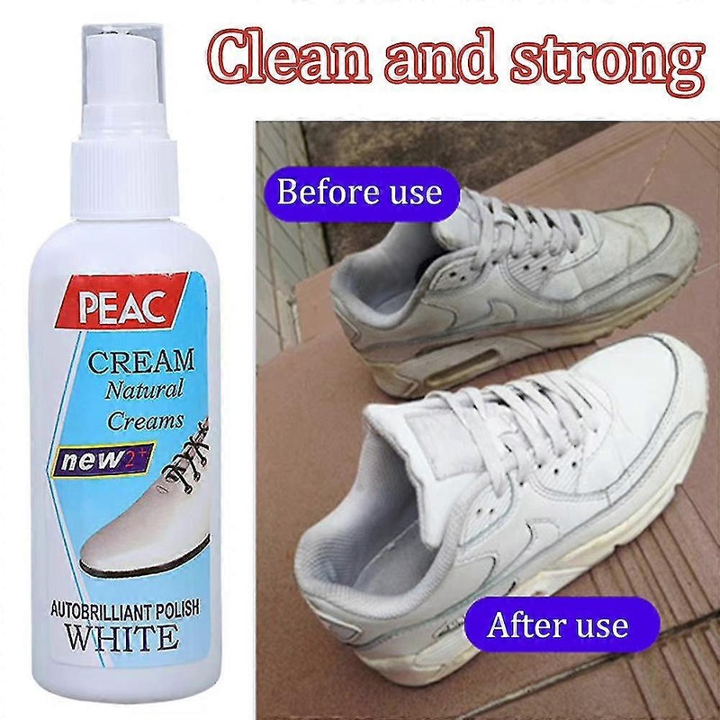 100ml White Shoes Decontamination Spray Whitening Shoes Polish Natural Waxes
