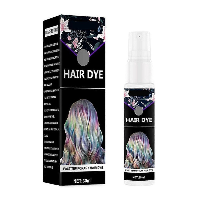 30ml Hair Color Colorful DIY Dye One Time Hair Glitter Spray DIY Dye Hair Cream Hair Glitter Spray