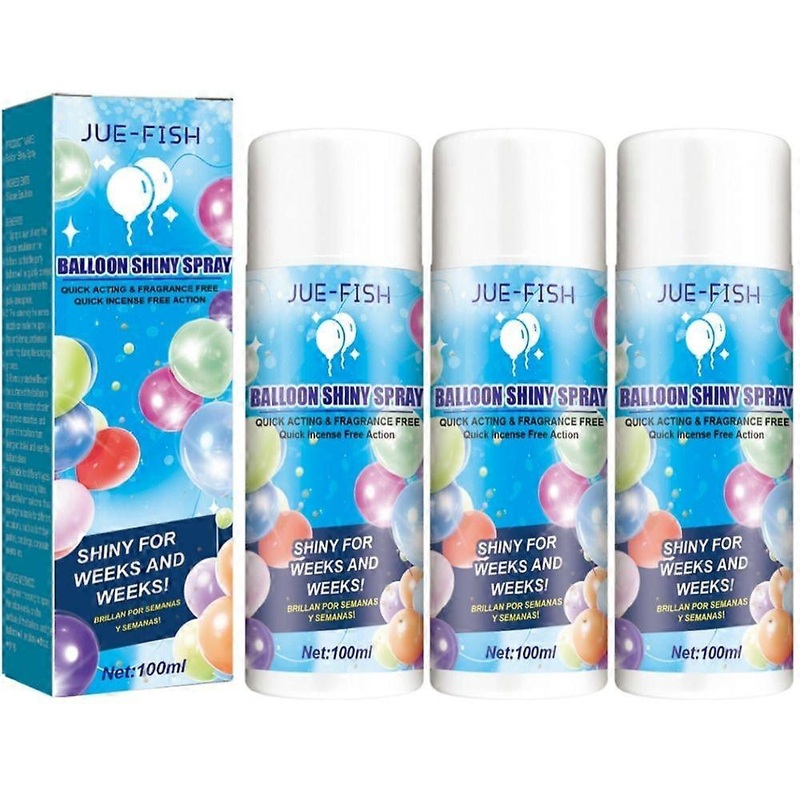 3pcs 100ml Balloon Shiny Spray Anti Fading Polish Restore Gloss Balloon Spray Atmosphere Party Enhance Brightener Ballon Decorat