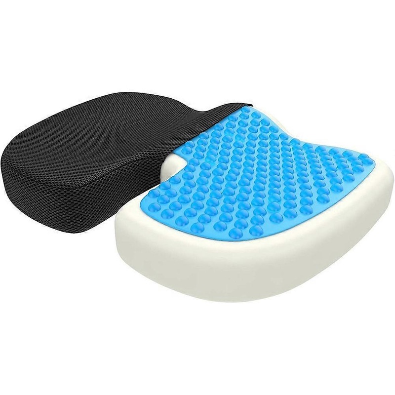 bonmedico Sitzkissen orthopdisch – Memory Foam mit Gel – Ergonomisches Sitzkissen, Brostuhl Sitzkissen, Rollstuhlkissen, Autositzkissen – Entlastendes