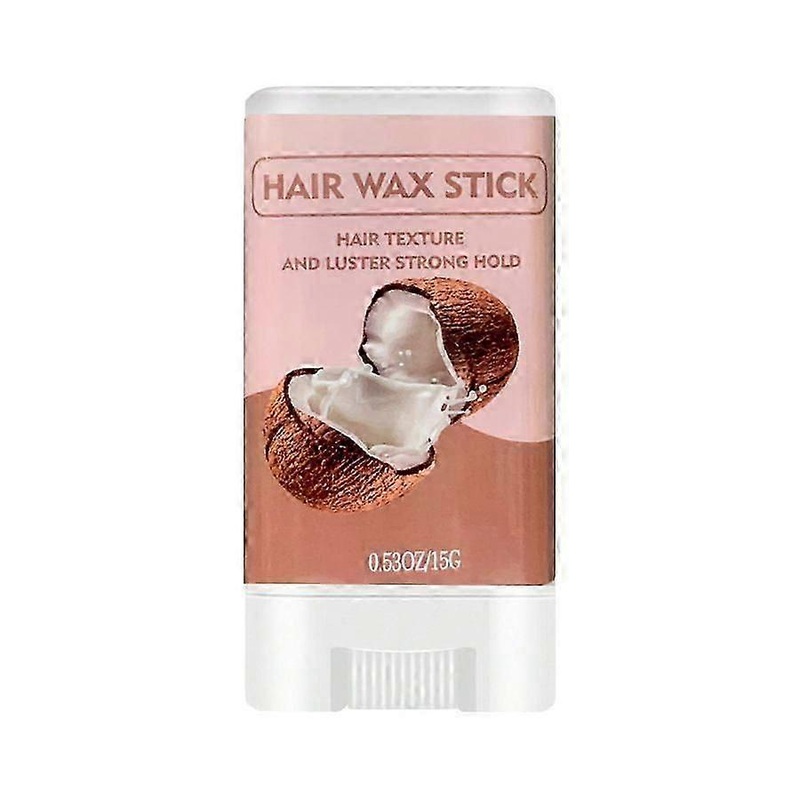 Coconut Hair Wax Stick Womens, Edge Control Hair Finishing Stick for Flyaways Frizzy Hair, Non-greasy Hair Styling Slick Stick Hair Pomade Hair Gel