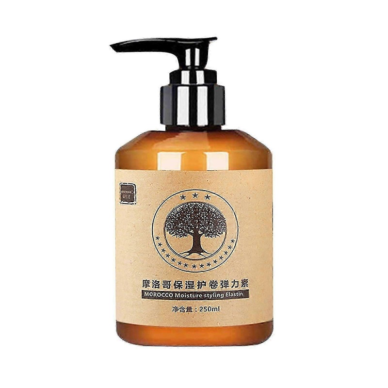 Long-lasting Styling Moroccan Volume Moisturizing Elasticity Moroccan Hydrating Styling Cream Elastin For Dry Damaged Bounce Curl Hair Care 250ml