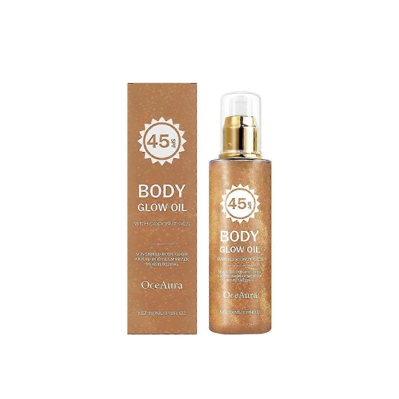 OceAura coconut flash protection oil outdoor protection refreshing non-greasy moisturizing shiny high-gloss skin oil Efficient and fast