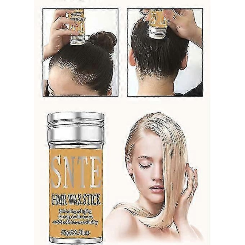 Samnyte Pomade Stick, Wig Wax Stick Edge Control Slick Stick Hair Pomade Stick Non-greasy Styling Wax For Fly Away & Edge Frizz Hair