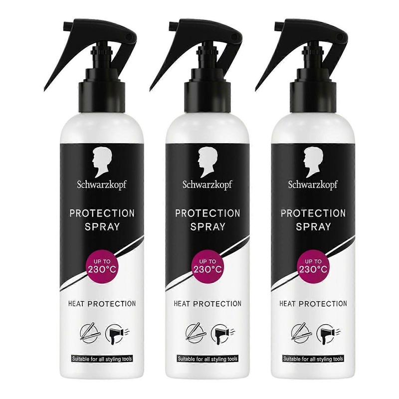 SK Styling Heat Protection Spray 250ml Hair Care Styling Mist, 3 Pack
