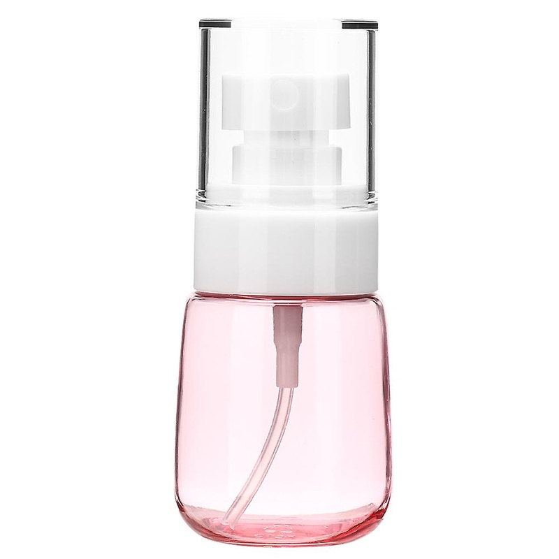 U shaped Spray Bottle Thick Bottom Ultra fine Mist Cosmetics Bottle 30ml (Transparent Pink)