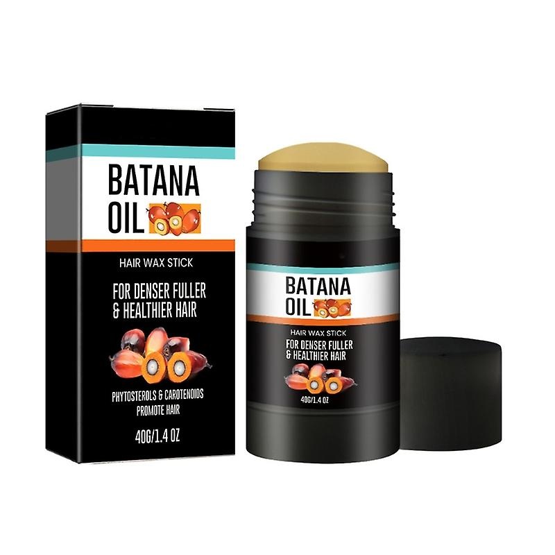 40g Batana Oil Hair Wax Stick Easy to Wash Hair Styling Wax for All Hair Types