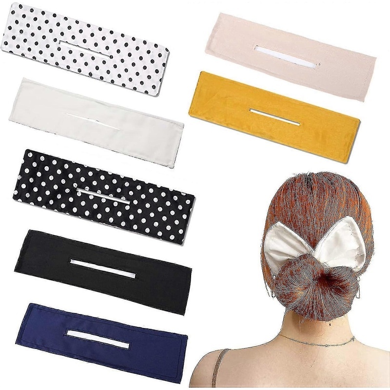 7 Pices Fabricants De Chignon Habile Outil, Fabricants De Chignon Cheveux Torsad Chignon Donut Clip Magique, Bandes Lastiques Rutilisables Flexibl