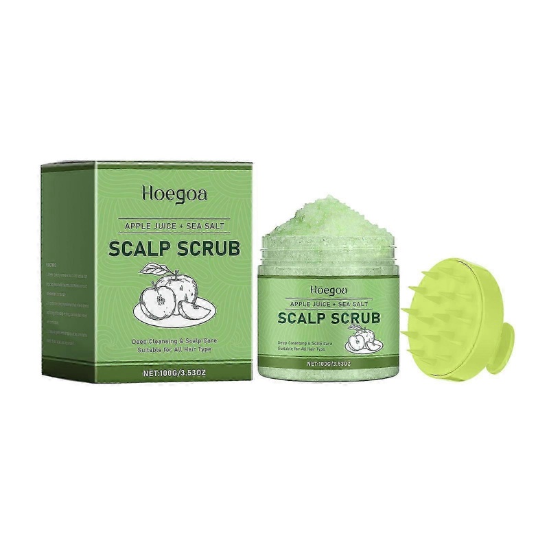 Hoegoa scalp care scrub, sea salt hair cream, oil control, fluffy, dandruff reducing, smooth hair, refreshing scalp cleaning