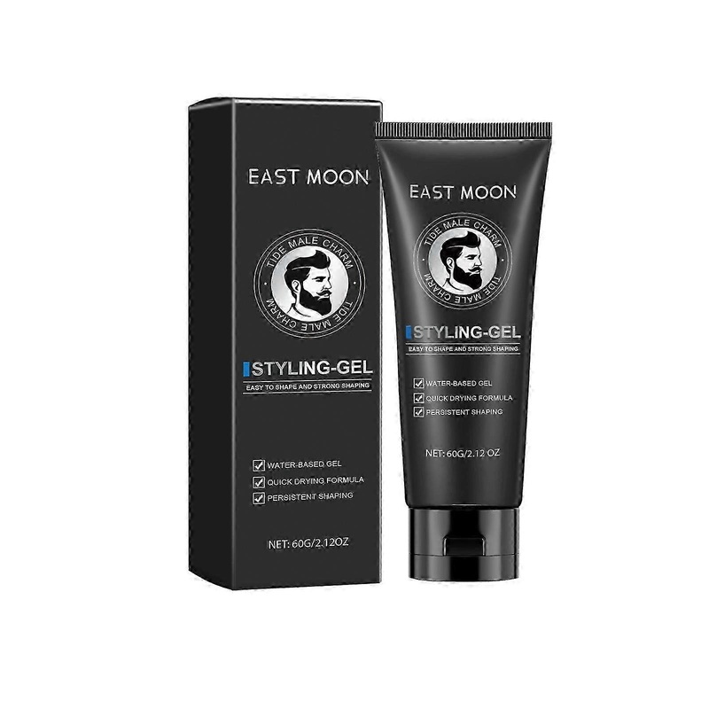 Men’s Hair Styling Gel – Strong Hold, Nourishing & All-Day Style, Moisturizing 60g