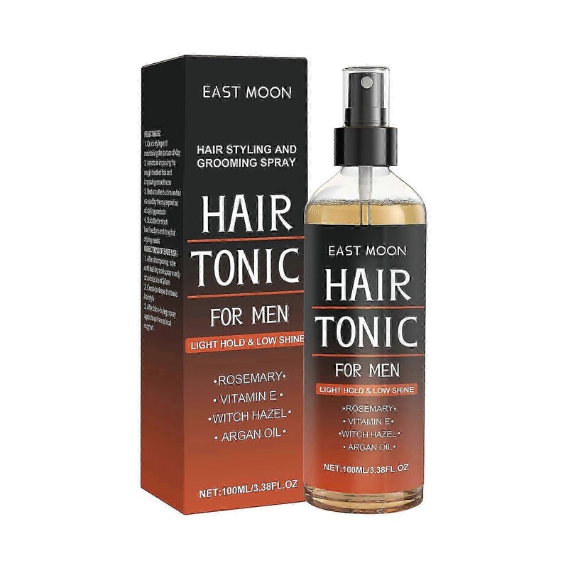 Men’s Hair Styling Spray – Long-Lasting, Fluffy Hold with Witch Hazel & Argan Oil – 100ml