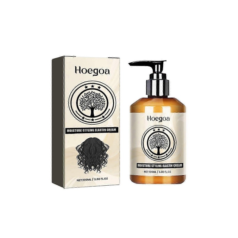 Moisturizing Elastin Cream for Curly Hair – Volumizing Shine & Long-Lasting Curls, 100ml