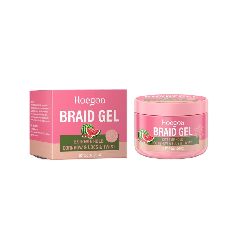Moisturizing Hair Styling Gel with Castor Oil & Coconut Oil – Non-Sticky, Fluffy Finish