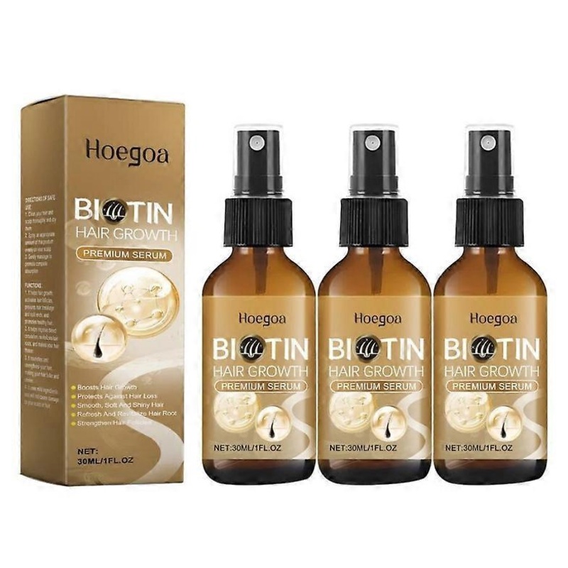 1-3x Hair Growth Spray, Hair Thickening Spray with Biotin, Biotin Hair Growth Serum