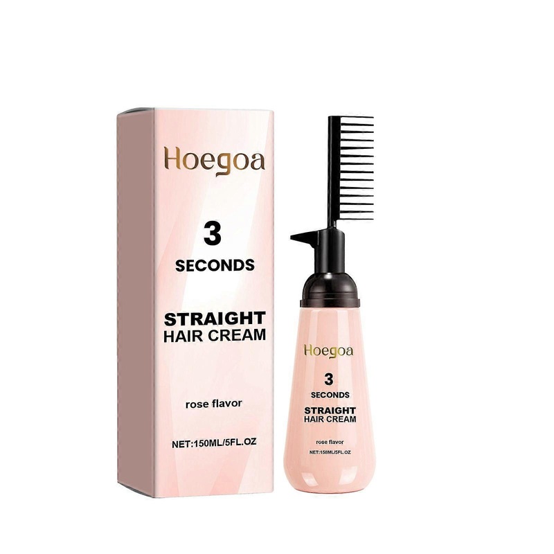 2025 Latest Model  3 Seconds Straight Hair Cream, Light Hair Knot Not Repair Dry, Short-Te