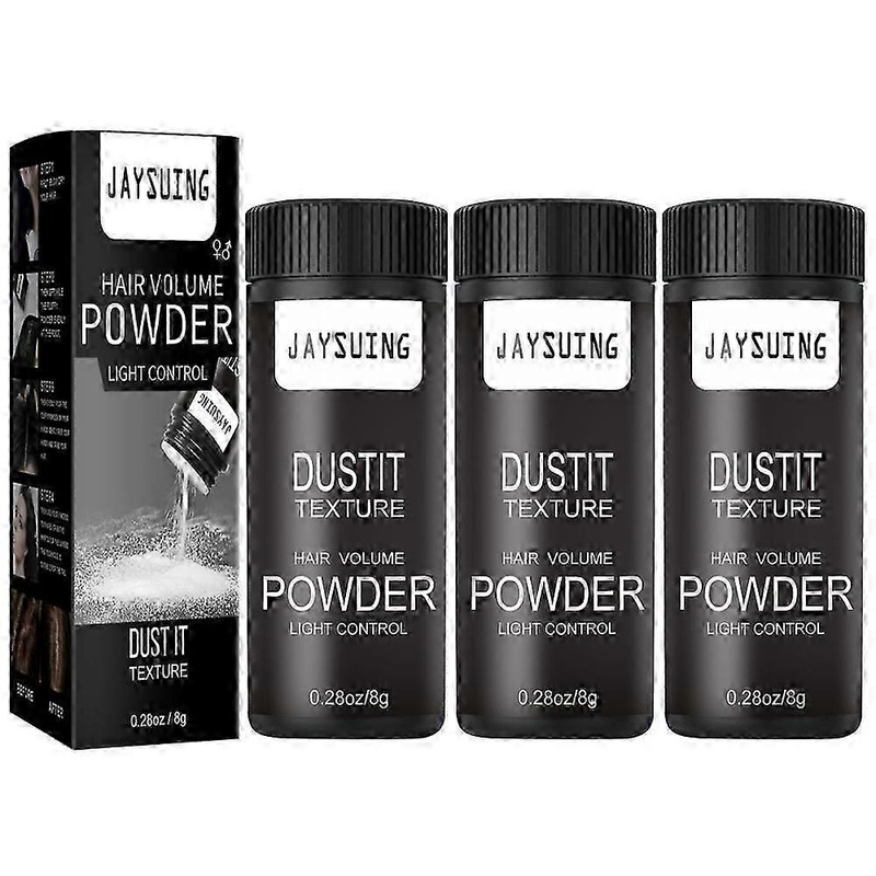 3pcs Fluffy Hair Powder Modeling Hair Volumizing Mattifying Powder Fiber Hairspray Men Women Hair Styling Natural Hair Building Tools