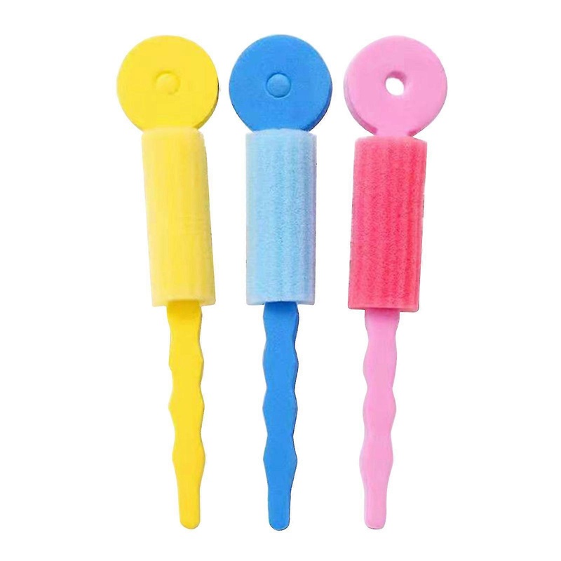 3pcs Foam Curlers No Heat Flexible Curler Rollers Diy Curly Styling Tools For Wo