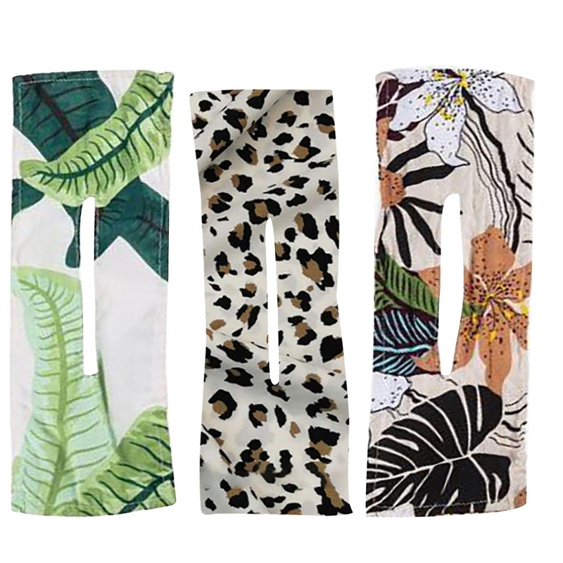 3pcs Lightweight French Retro Hair Band Korean Printed Donut Flower Headband