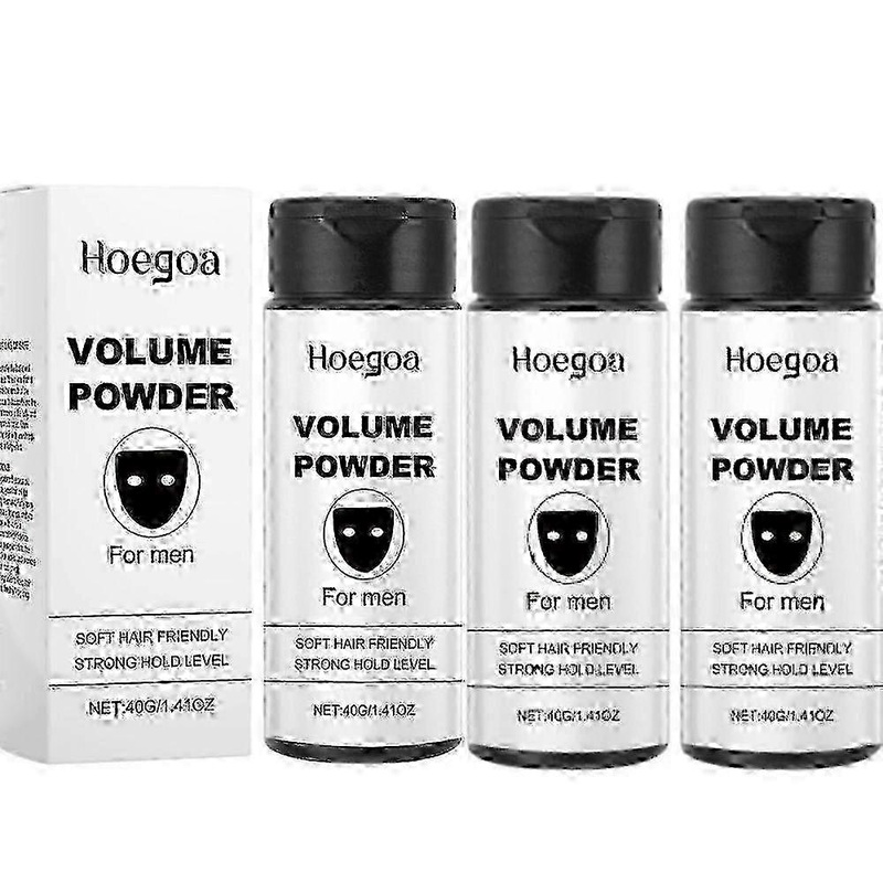 3pcs Men’s Volume Powder, Hair Styling Powder Instantly Adds Texture & Strong Hold