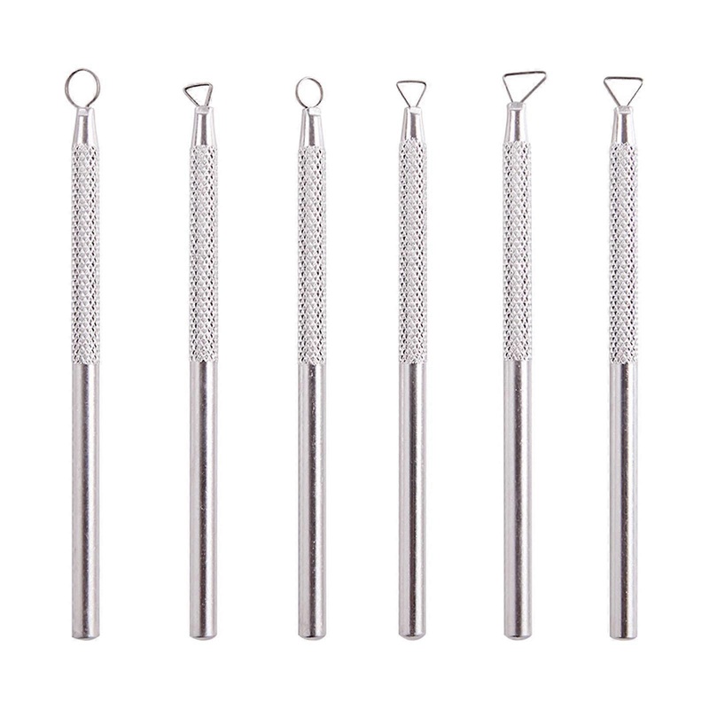 6Pcs Pottery Clay Sculpting Tools Pottery Trimming Tools for Carving Shaping