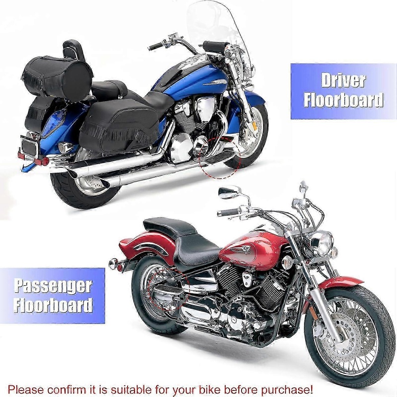 Adjustable Motorcycle Floorboards for Rider with Size Product 2025