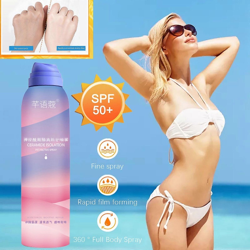 Ceramide Spray, Moisturizer,, Sweat-proof, Sun-proof, Full-body Sunscreen Spray 150ML