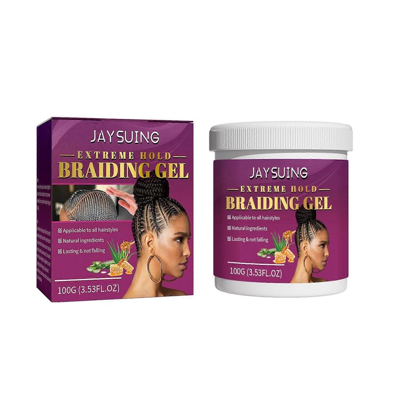 HOLD BRAIDING GEL,Hair Braid Gel Maintains A Stunning Smell No Flake Long Lasting, Natural Hair Product With Aloe And Beeswax For Black Women