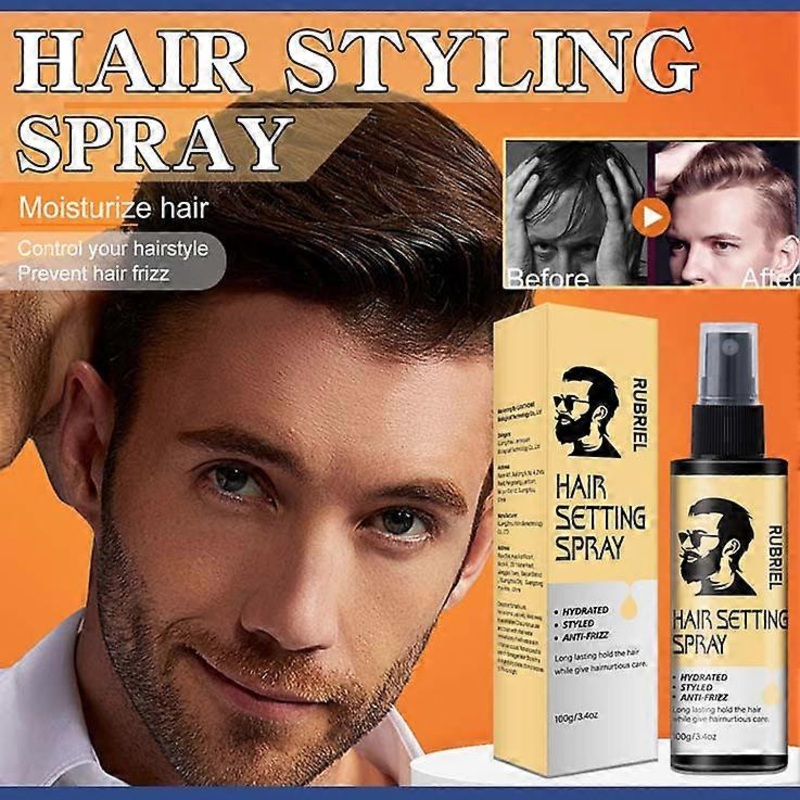 Men’s Styling Spray Hair Styling Gel Hair Gel Water Dry Gel Hair Wax Hair Mud 100ml