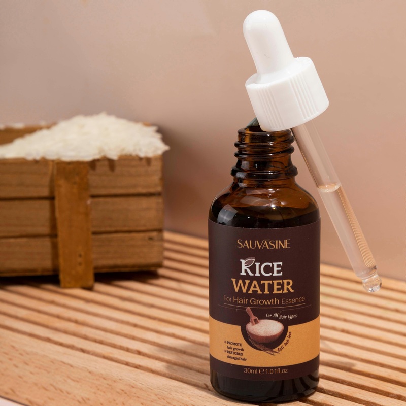 Sauvasine Rice Water Serum Prevent Skin From Sagging And Aging Reduce Hair Loss Moisturize And Moisturize Hair Smooth Hair 30ml