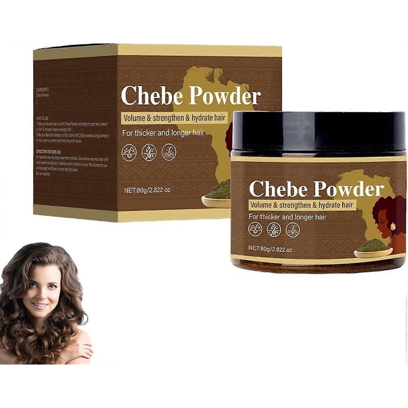 Chebe Powder,Chebe Powder For Hair Growth,Chebe Hair Powder For Hair Thicker and Longer Hair All Hair Types Volume & Strengthen & Hydrate hair