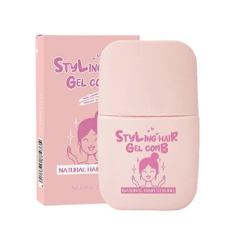 Kids Hair Gel, Children’s Hair Wax Stick for Hair Edge Control, Hair Finishing Stick with Comb, Natural Ingredients,Long Lasting Frizz Control Suitabl