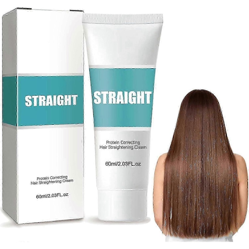 3PCS-1PC 60ML Protein Correcting Straightening Hair Cream Straight Hair Cream Smooth