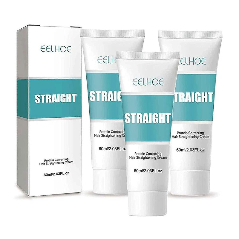 3Pcs Hair Straightening Cream, 2023 New Protein Correcting Hair Straightening Cream, IVILA Silk & Gloss Hair Straightening Cream, EELHOE Hair Straight