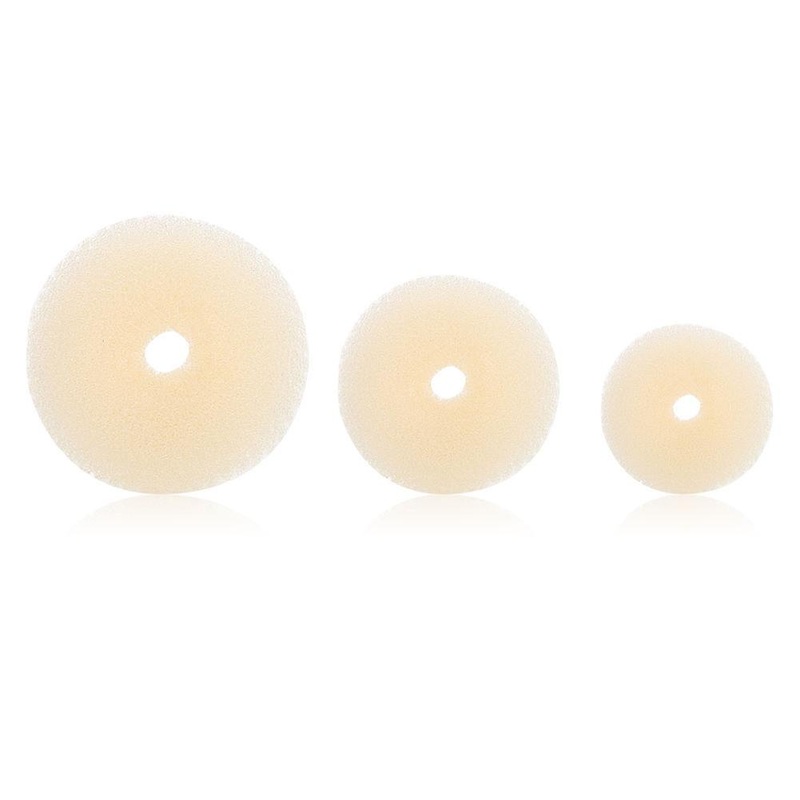 3PCS Women Hair Accessories Hairdressing Tools Donuts Dish Hair Headwear Disk Hair Ties